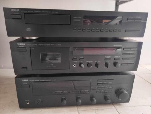 chaine hifi Yamaha RX-395, CDX-390, KX-390, KEF CODA 7, TV, Hi-fi & Vidéo, Chaîne Hi-fi, Utilisé, Deck cassettes ou Lecteur-enregistreur de cassettes