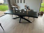 Zwarte eettafel, Huis en Inrichting, Tafels | Eettafels, Ophalen, Zo goed als nieuw