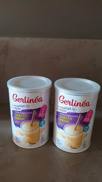 Gerlinea afslankshake banaan - 2 potten NIEUW! beschikbaar voor biedingen