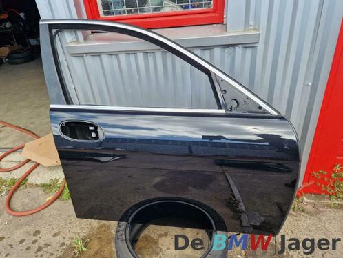 Portier rechts voor zwart BMW 7-serie E65 E66 41517202082, Auto-onderdelen, Carrosserie, Deur, BMW, Voor, Rechts, Gebruikt, Ophalen of Verzenden