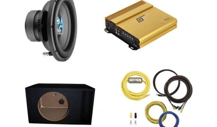 Subwooferset Bassface pack 9 250 watt RMS, Autos : Divers, Haut-parleurs voiture