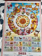 Chinese wandkalender met de chinese horoscopen, Ophalen of Verzenden, Nieuw