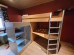 Loftbed met bureau en uitrollende kast, Ophalen, Gebruikt