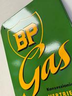 BP Gas emaille reclamebord, Verzamelen, Ophalen of Verzenden, Gebruikt, Reclamebord