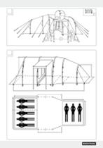 Tent rocktail, 8 personen, Caravans en Kamperen, Tenten, Ophalen