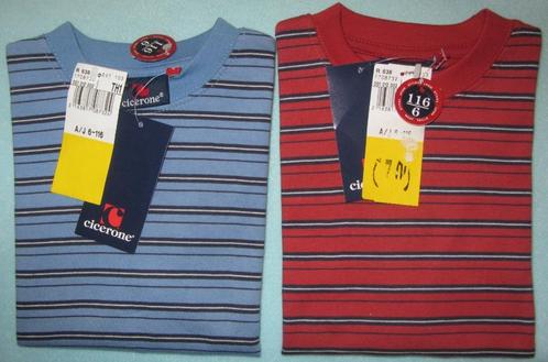 T-Shirt Jongens-2 stuks-Nieuw met labels-Maat 116/6 jaar, Kinderen en Baby's, Kinderkleding | Maat 116, Nieuw, Jongen, Shirt of Longsleeve