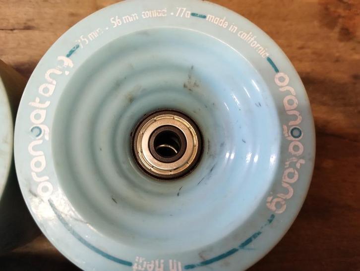 Longboard trucks en wielen + griptape, Sport en Fitness, Skateboarden, Zo goed als nieuw, Skateboard, Longboard, Ophalen