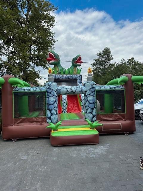 Springkasteel dinosaurus te huur regio Brecht, Hobby en Vrije tijd, Feestartikelen | Verhuur, Ophalen