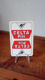 Brasserie bière ancienne carte à jouer Celta-Pils #2, Collections, Marques de bière, Panneau, Plaque ou Plaquette publicitaire
