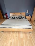 2-persoonsbed & commode & 2 nachtkastjes, Huis en Inrichting, Slaapkamer | Bedden, Ophalen, 90 cm