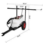 Onkruidsproeier Met Aanhanger 15.8 Gallon 60Liter