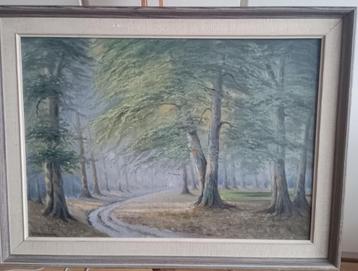 Boslandschap met Kronkelend Pad beschikbaar voor biedingen