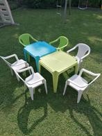 2 kindertafeltjes en 6 stoeltjes, Kinderen en Baby's, Ophalen, Zo goed als nieuw, Tafel(s) en Stoel(en)