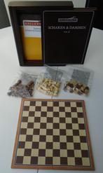 LUXE SCHAAK EN DAMMEN SPELLEN BOX HOUTEN KIST Nieuw, Hobby en Vrije tijd, Een of twee spelers, Ophalen of Verzenden, Nieuw, Reisspel
