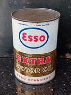 Vintage olieblik ESSO Extra Motor Oil, Ophalen of Verzenden, Zo goed als nieuw