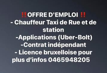 ‼️OFFRE D'EMPLOI ‼️ - Chauffeur Taxi(Uber-Bolt)