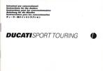 Ducati Sport Touring manual Instructions for the dealers., Motoren, Handleidingen en Instructieboekjes, Ophalen of Verzenden, Ducati