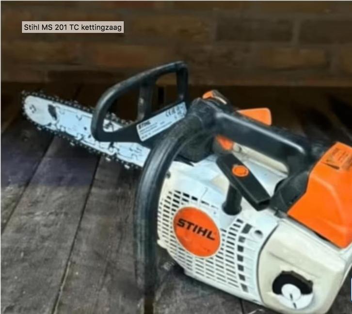 Stihl MS 201 TC kettingzaag, Doe-het-zelf en Bouw, Gereedschap | Zaagmachines, Gebruikt, Kettingzaag, Ophalen