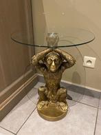 bijzettafel aap, Rond, Moins de 55 cm, 45 à 60 cm, Verre