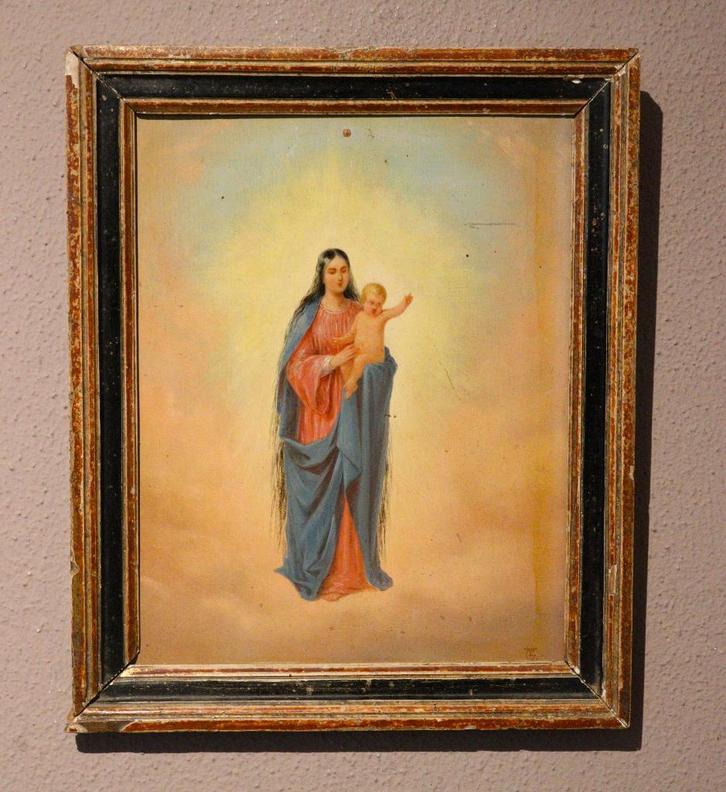 Fraai 19e eeuws olieverfpaneel, Antiquités & Art, Art | Peinture | Classique, Enlèvement ou Envoi