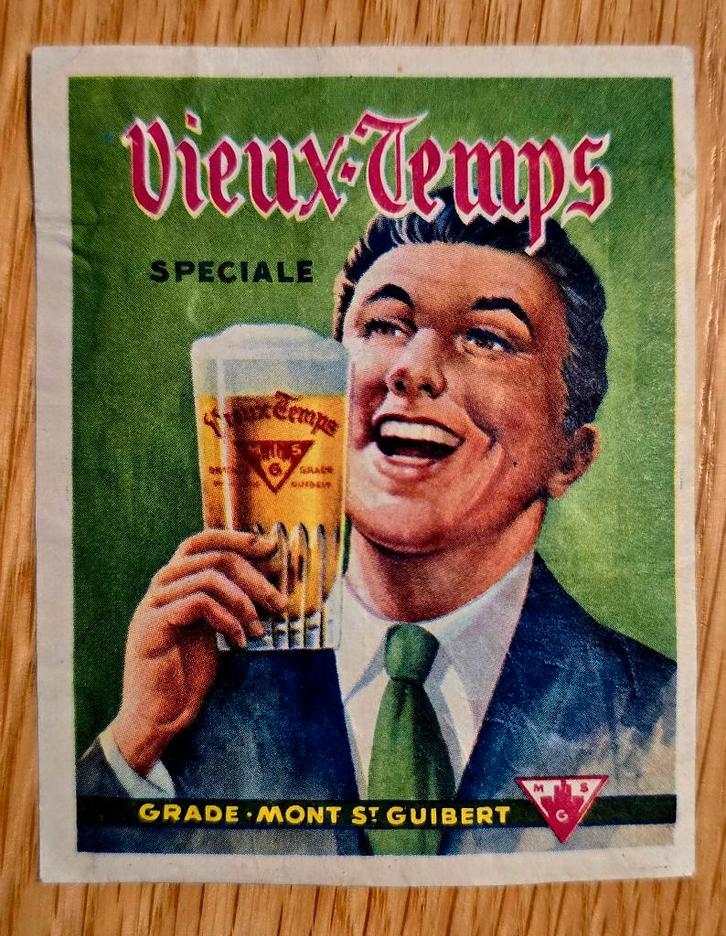 Biére Vieux-Temps Grade Mont St Guibert - Label 146, Verzamelen, Biermerken, Overige typen, Ophalen of Verzenden
