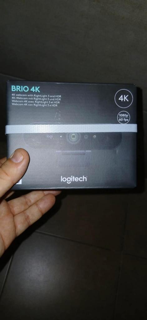 Logitech BRIO 4K, Computers en Software, Webcams, Nieuw, Windows, Ophalen of Verzenden