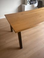 Jysk SKOVLUNDE Eettafel (Eik / zwart) - 200cm op 90cm, Ophalen, Gebruikt