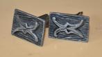 paire de bouton de manchette (bmx2004), Ophalen of Verzenden, Gebruikt, Zilver, Verzilverd