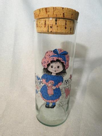 vintage voorraadpot met kurk Wendy Mill / snoep spaghetti .. beschikbaar voor biedingen
