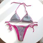 2 delige bikini roze zilver glitter L, Kleding | Dames, Badmode en Zwemkleding, Verzenden, Nieuw, Roze, Bikini