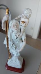 Porseleinen  christoffel. 24 hoog, Verzamelen, Ophalen, Zo goed als nieuw