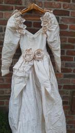 bruidsjurk '91 m 38 Linea Raffaelli in wilde zijde met rozen, Kleding | Dames, Trouwkleding en Trouwaccessoires, Ophalen, Trouwjurk