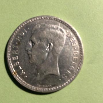 Munt Leopold III Albert Frans zilver 20FR. 1934 beschikbaar voor biedingen