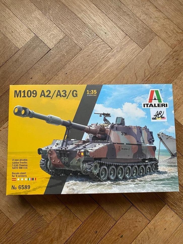 M109 - BELGISCH LEGER - 1/35, Hobby en Vrije tijd, Modelbouw | Auto's en Voertuigen, Nieuw, Tank, 1:32 tot 1:50, Italeri, Verzenden
