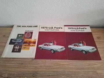 Folders U.S. Fords 1974 - 1975 -1976 disponible aux enchères