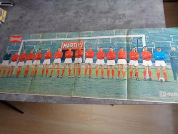 voetbal Poster xxl    standard luik   panorama   sixties .  
