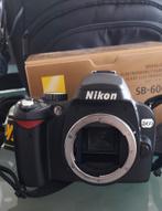 Nikon D60 spiegelreflexcamera met drie lenzen,, Audio, Tv en Foto, Fotocamera's Digitaal, Nikon, Ophalen