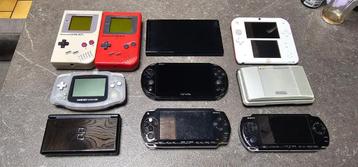 Gameboy DS PSP retrogameconsoles beschikbaar voor biedingen