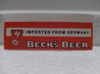 Vintage Sticker - Beck's Beer - Imported from Germany, Verzamelen, Ophalen of Verzenden, Merk, Zo goed als nieuw