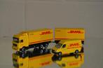HO Siku-Fehuco -vrachtwagen + bestelwagen DHL, Verzenden, Gebruikt