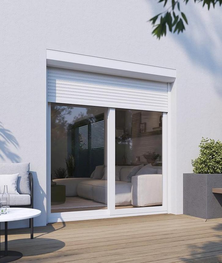 Volet roulant en PVC - NEUF - JAMAIS INSTALLE, Doe-het-zelf en Bouw, Rolluiken, Nieuw, 150 tot 200 cm, Minder dan 100 cm, Wit