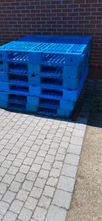 blauwe pvc pallets, Doe-het-zelf en Bouw, Kratten en Dozen, Ophalen, Gebruikt
