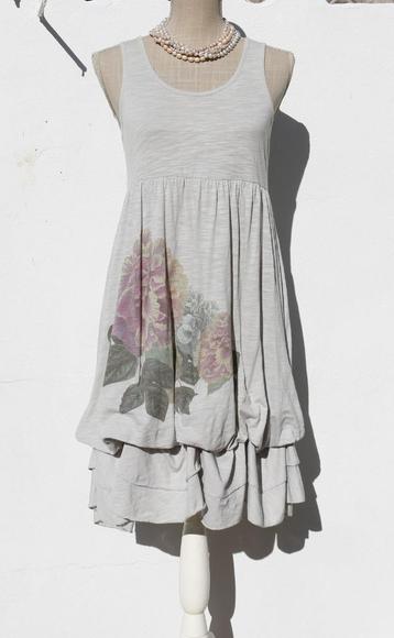 Mooie lichtgrijze katoenen jurk S beschikbaar voor biedingen