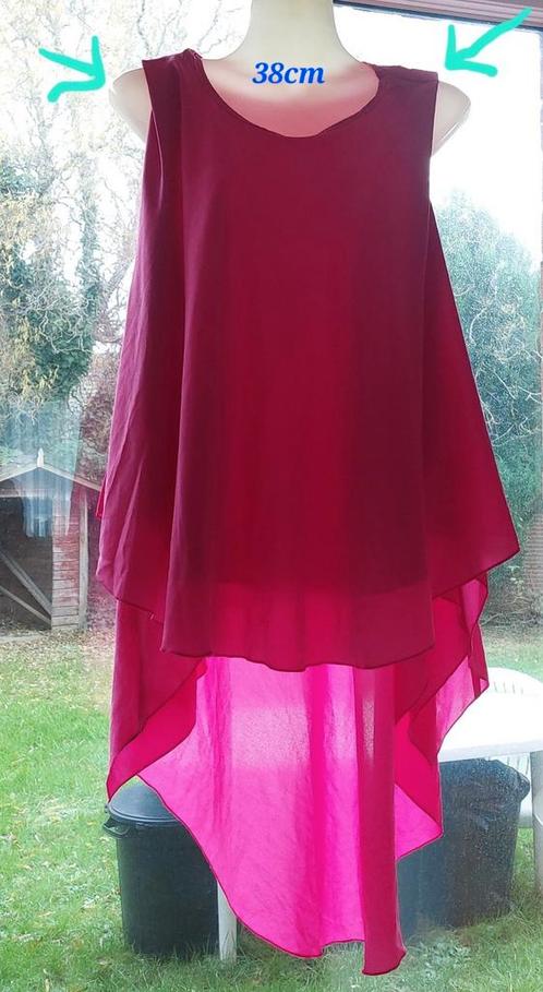 Fuchsia jurk maat 46 Bachiana Woman, Kleding | Dames, Carnavalskleding en Feestkleding, Zo goed als nieuw, Ophalen of Verzenden