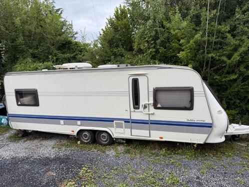 Hobby 650 kfu caravan uit het jaar 2008, Caravans en Kamperen, Caravans, Bedrijf, meer dan 6, 1500 - 2000 kg, Rondzit, Hobby, Dwars-stapelbed