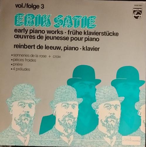 Satie early piano works reinbert de leeuw LP, Cd's en Dvd's, Vinyl | Klassiek, Gebruikt, Modernisme tot heden, Kamermuziek, 12 inch