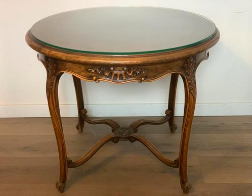 Houten salontafel, Antiek en Kunst, Antiek | Meubels | Tafels, Ophalen