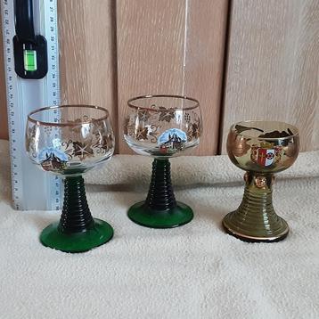 Mooie vintage riesling wijnglazen 3,50€/st beschikbaar voor biedingen