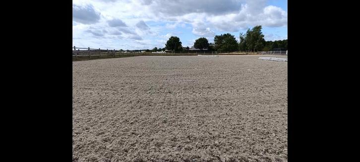 Uitstekend Lommel pistezand met geopad en fibers. 20x60m., Animaux & Accessoires, Chevaux, M