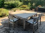 Houten tuinset - teak, Tuin en Terras, Ophalen, Gebruikt, 6 zitplaatsen, Teakhout